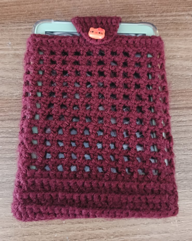 Bordo El Örgüsü kindle kılıfı - Görsel 5