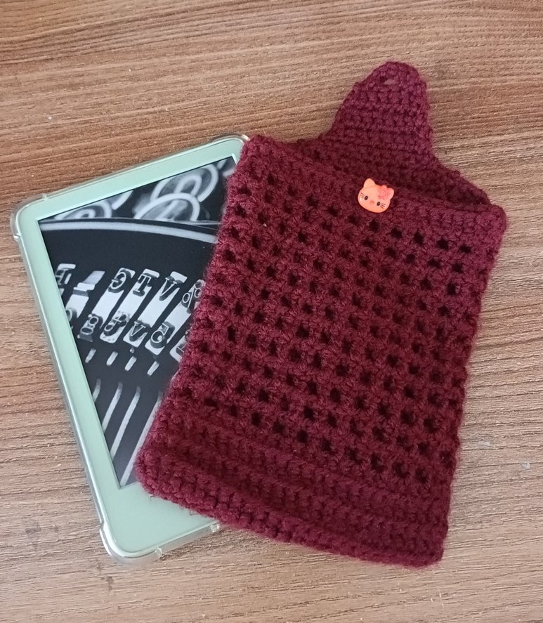 Bordo El Örgüsü kindle kılıfı - Görsel 2