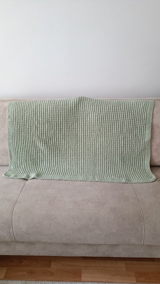 Matcha yeşili bebek battaniyesi - Görsel 2