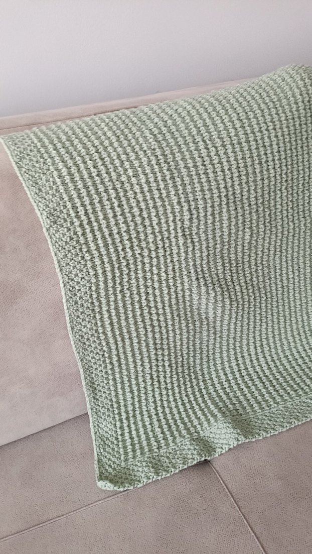 Matcha yeşili bebek battaniyesi - Görsel 3