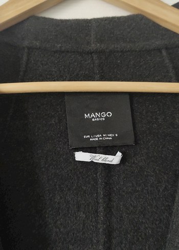 Mango MANGO antrasit yumuşak kaban astarsız