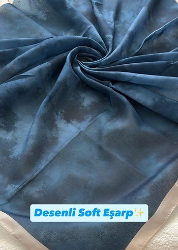 Desenli Siyah Gri Yumuşak Şal - Görsel 17