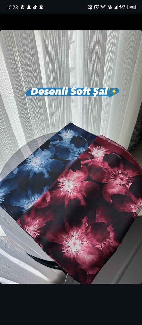 Desenli Siyah Gri Yumuşak Şal - Görsel 4