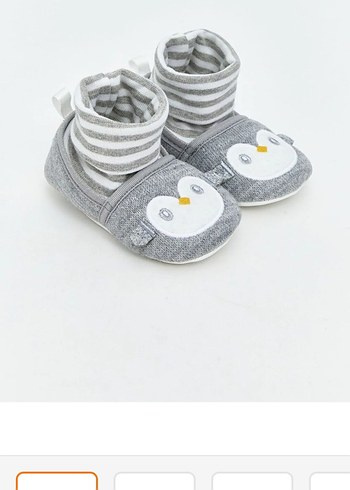 Gri Örgü Erkek Bebek Patik - Görsel 5