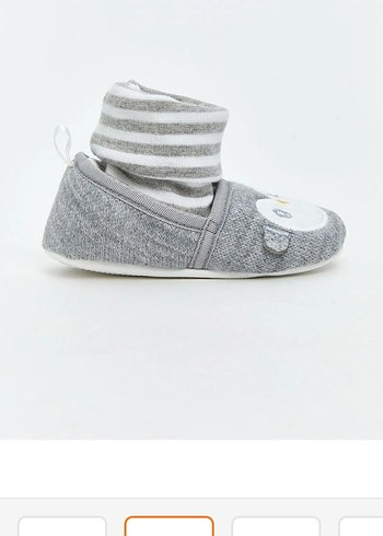 Gri Örgü Erkek Bebek Patik - Görsel 4
