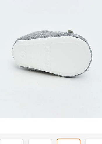 Gri Örgü Erkek Bebek Patik - Görsel 2