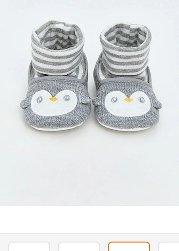 Gri Örgü Erkek Bebek Patik - Görsel 3