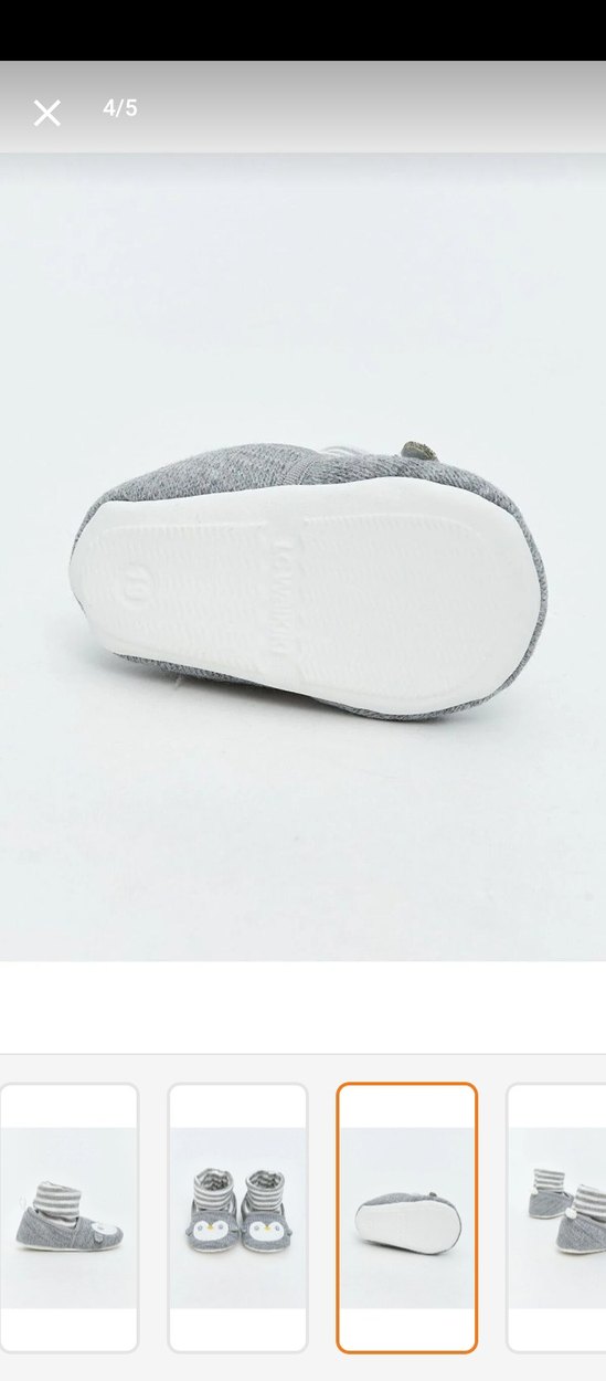 Gri Örgü Erkek Bebek Patik - Görsel 2