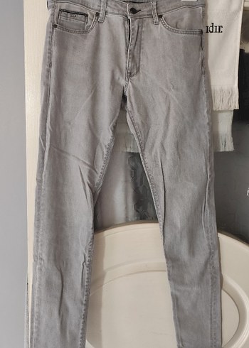 Diğer Acik Gri Slim Fit Denim Jean