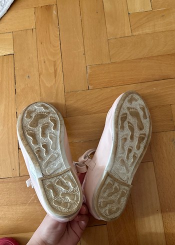 Pembe Fiyonklu Kız Çocuk Babet Ayakkabı - Görsel 3