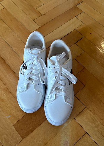 Kız Çocuk Beyaz Renkli Baskılı Spor Ayakkabı 38 - Görsel 2