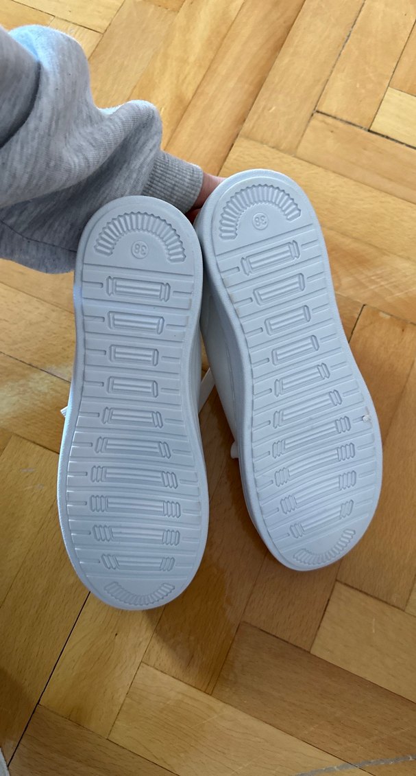 Kız Çocuk Beyaz Renkli Baskılı Spor Ayakkabı 38 - Görsel 5