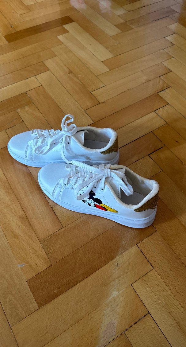 Kız Çocuk Beyaz Renkli Baskılı Spor Ayakkabı 38 - Görsel 3