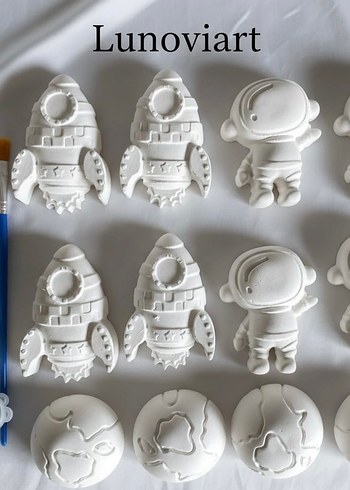Lunoviart uzay figürlü Boyama Seti - Görsel 2