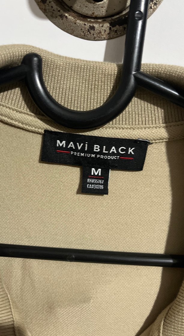 Bej Kısa Kollu Polo Yaka Erkek Tişört - Görsel 2