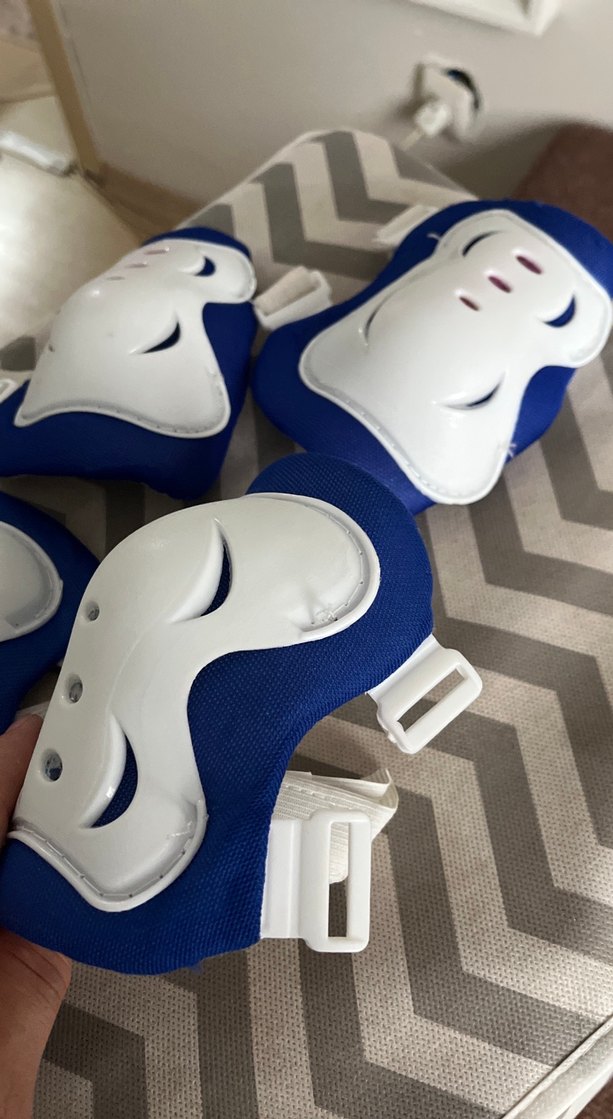 Mavi Plastik Motosiklet Dizlikler Velcro.unisex - Görsel 2