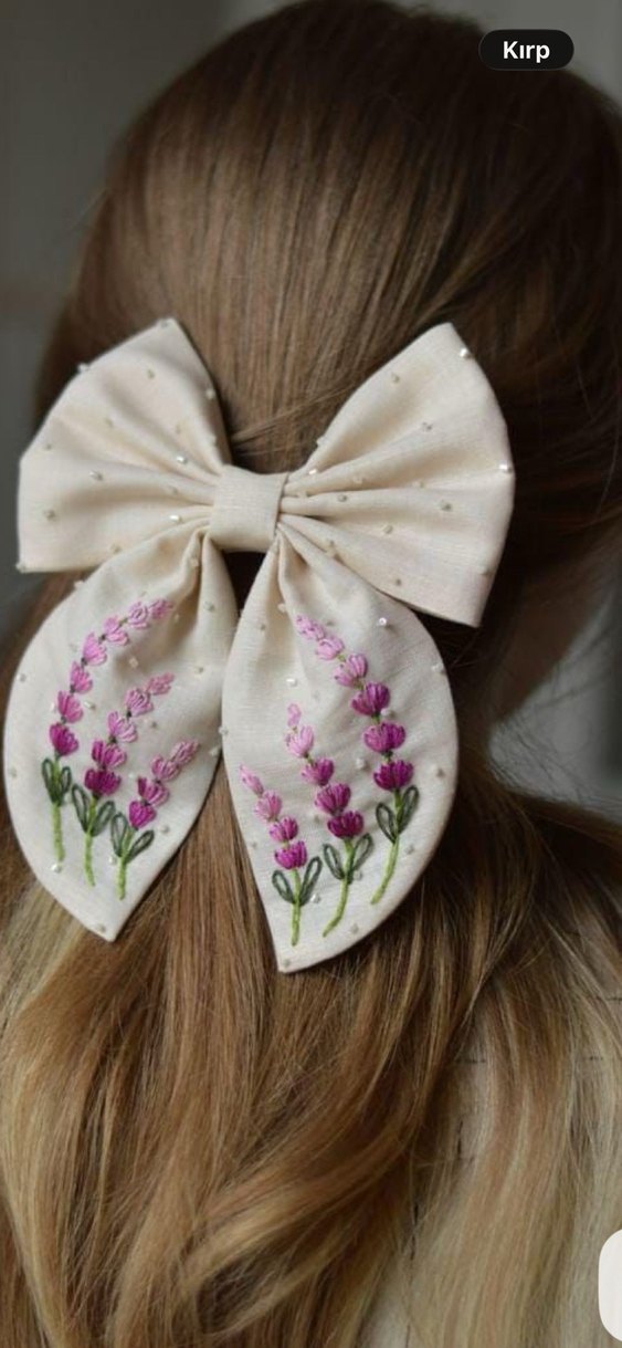 Nakışlı Vintage Kahverengi Fiyonk Toka - Görsel 3