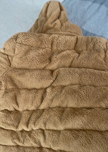 Kürklü Kahverengi Kadın Kış Ceketi - Görsel 5