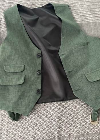 Siyah Düğmeli Erkek Yelek - Görsel 2