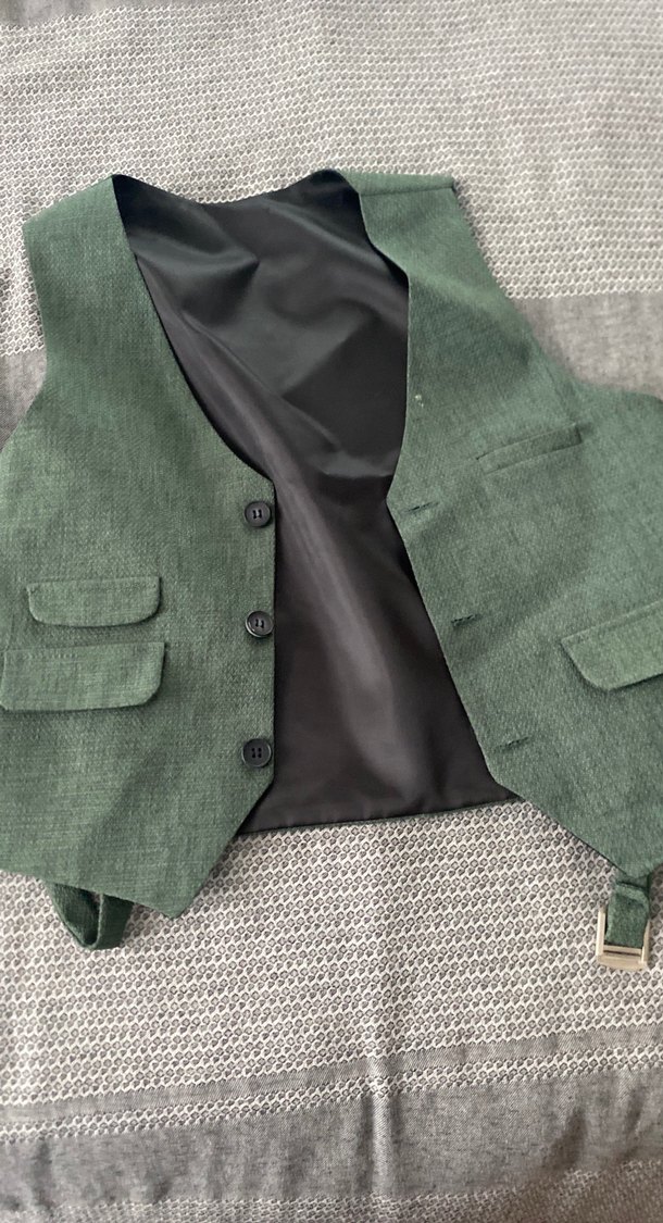 Siyah Düğmeli Erkek Yelek - Görsel 2