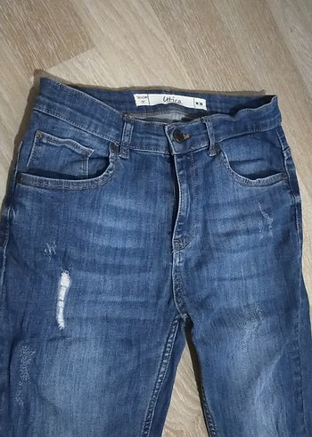 Diğer Gri Kadın Denim Midi Jean
