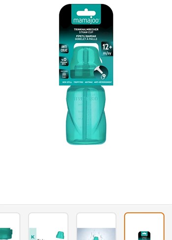 Mamajo Bebek Pipetli Bardak - Görsel 3