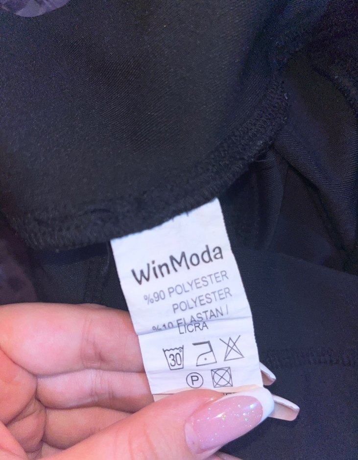 Siyah Esnek Bel Mini Spor Şort - Görsel 2