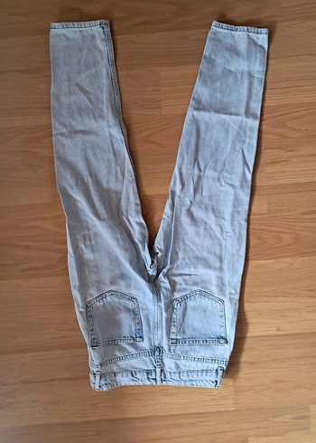 s Beden mavi Renk 2 Adet Kadın Mavi Denim Rahat Kesim Jean