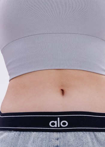s Beden OACE Gri Sporcu Bralet Boyundan Bağlamalı
