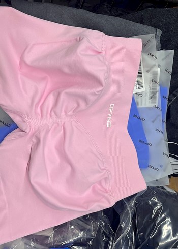 xs Beden Kadın Pembe Mini Spor Tayt