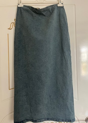 Koton Kot etek Tarzı Uzun Denim Etek