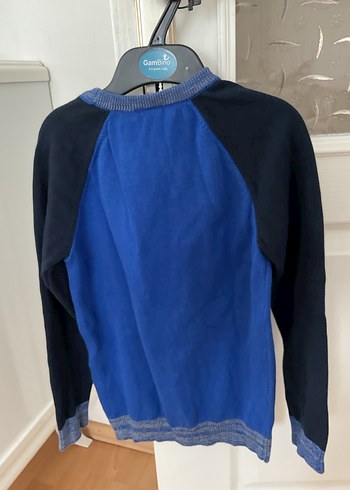 U.S Polo Assn. Erkek Çocuk Mavi Siyah Triko
