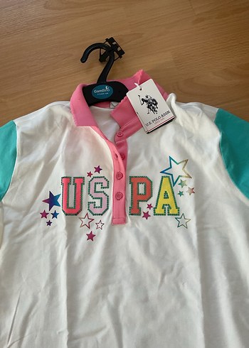 Beyaz Renkli Kız Çocuk Polo Tişört - Görsel 2