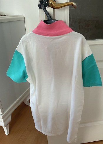 Beyaz Renkli Kız Çocuk Polo Tişört - Görsel 4