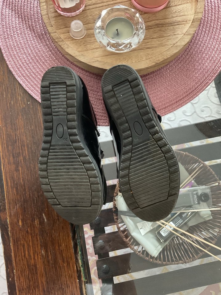 Kız Çocuk Siyah Fiyonklu Babet Ayakkabı - Görsel 3