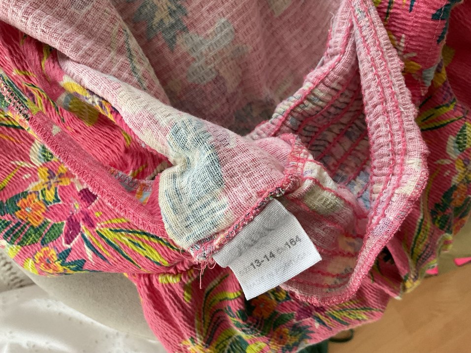 Pembe Renkli Çiçek Desenli Kız Tulum - Görsel 2