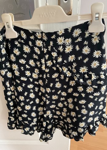 Volanlı Siyah şort Mini Etek - Görsel 4