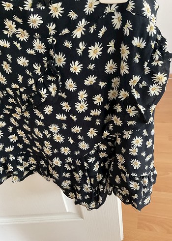 Volanlı Siyah şort Mini Etek - Görsel 2