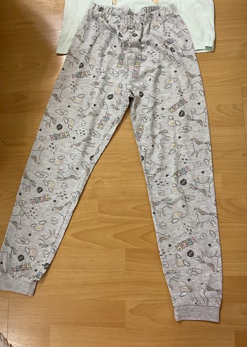 Kızlar için Pamuklu Kısa Kollu Pijama Takımı - Görsel 5