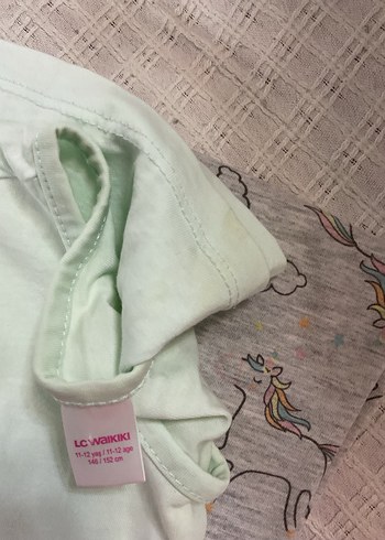 Kızlar için Pamuklu Kısa Kollu Pijama Takımı - Görsel 2