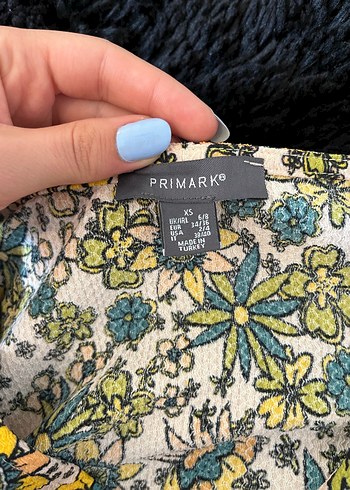 Primark Çiçek Desenli Uzun Kollu Bohem Bluz Kadın