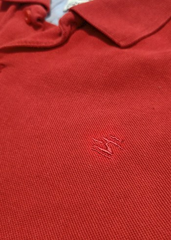 Kırmızı Polo Yaka T-shirt - Görsel 3