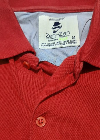 Kırmızı Polo Yaka T-shirt - Görsel 4