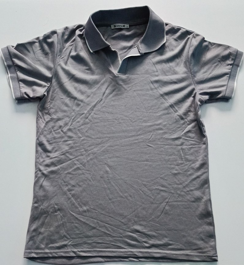 Gri Polo Yaka T-shirt Stocx - Görsel 2