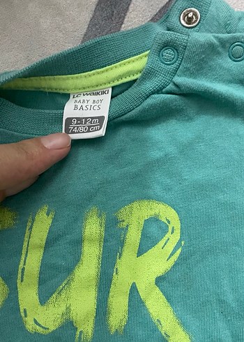 Erkek Çocuk Yeşil Kısa Kollu Tişört