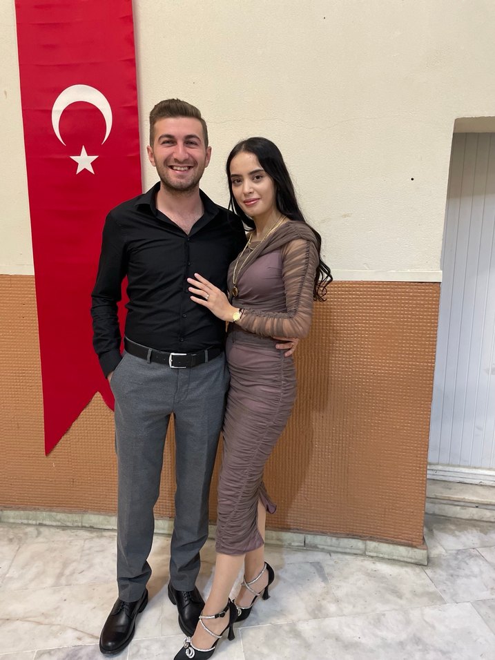 Drapeli Uzun Bej Kadın Elbise - Görsel 2