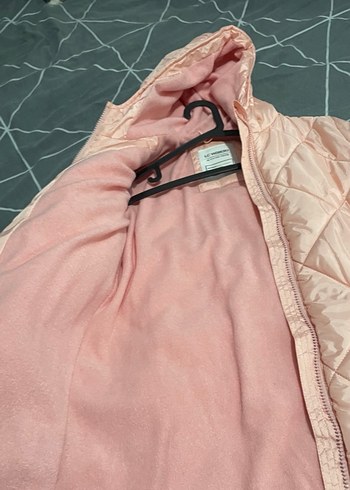 Pembe Uzun Kollu Kışlık Mont - Görsel 3