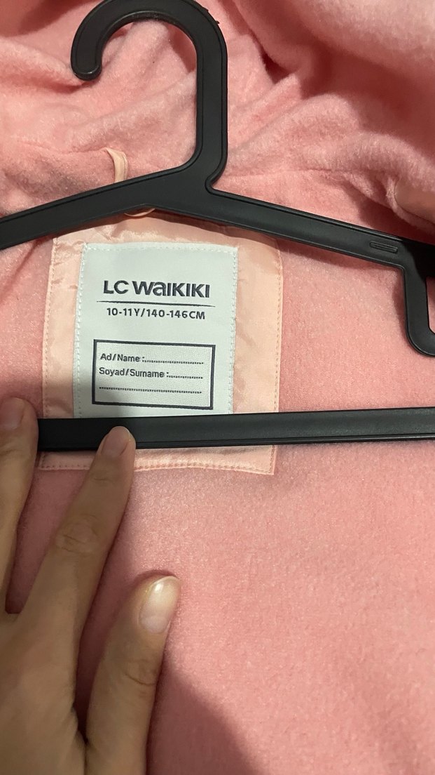 Pembe Uzun Kollu Kışlık Mont - Görsel 4