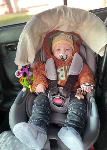 Kahverengi Kapüşonlu Erkek Çocuk Ceket - Görsel 4