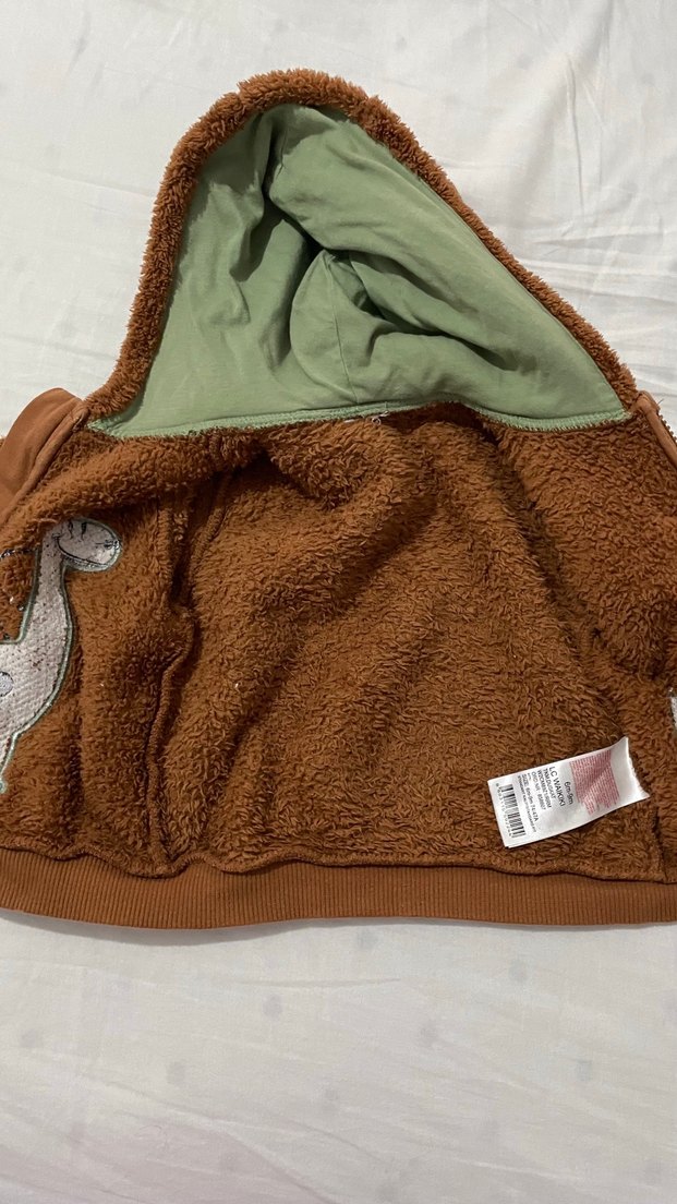 Kahverengi Kapüşonlu Erkek Çocuk Ceket - Görsel 3